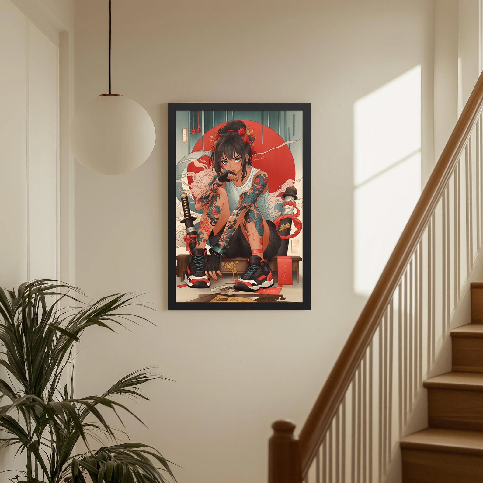 Framed Anime Character Print | Manga Wall Art
