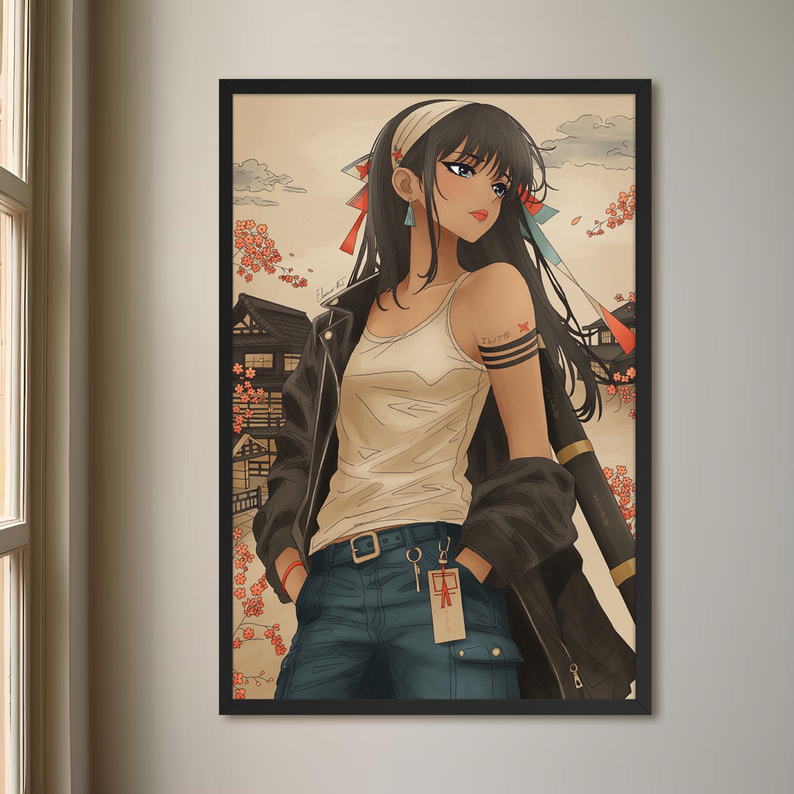 Framed Anime Character Print | Manga Wall Art