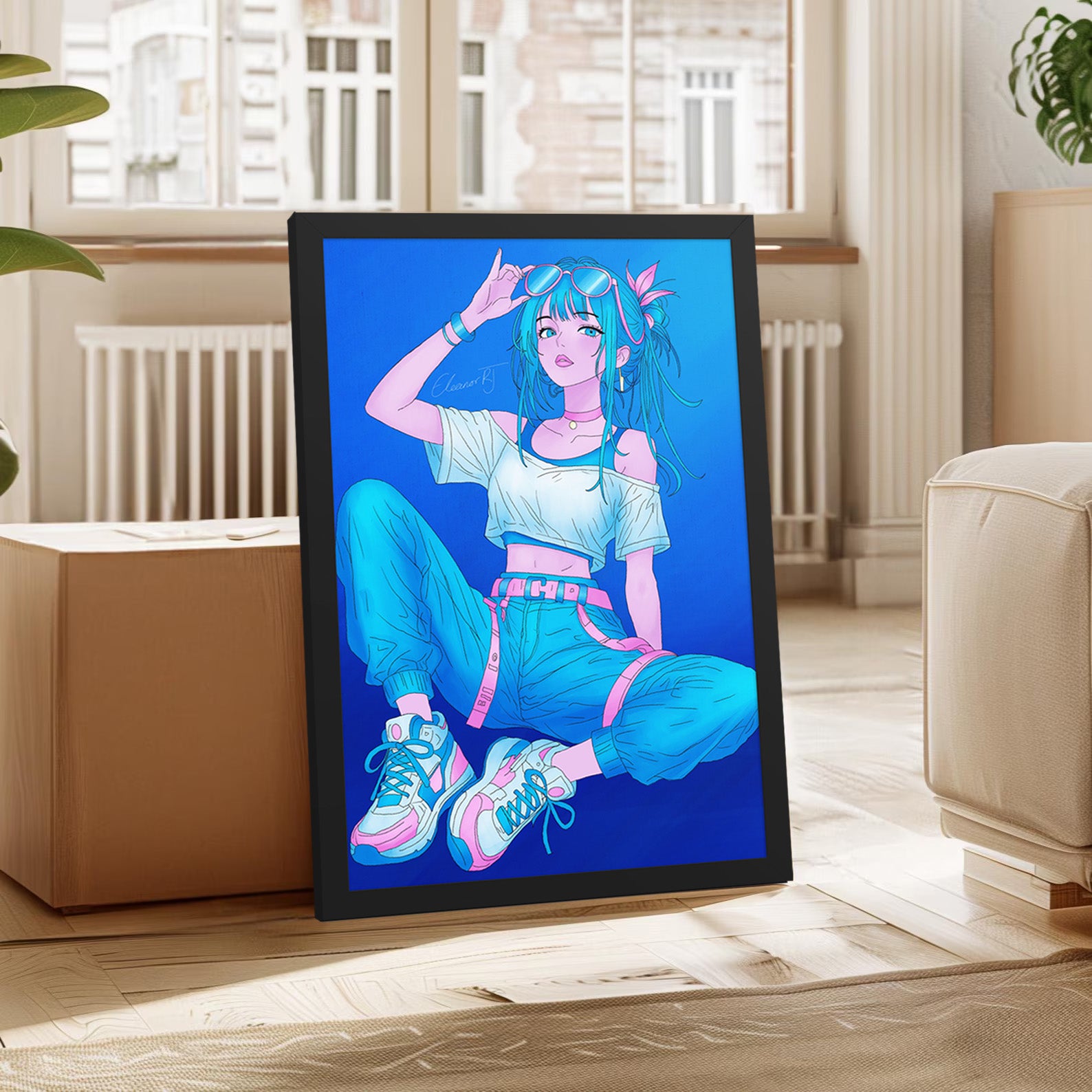 Framed Anime Character Print | Manga Wall Art