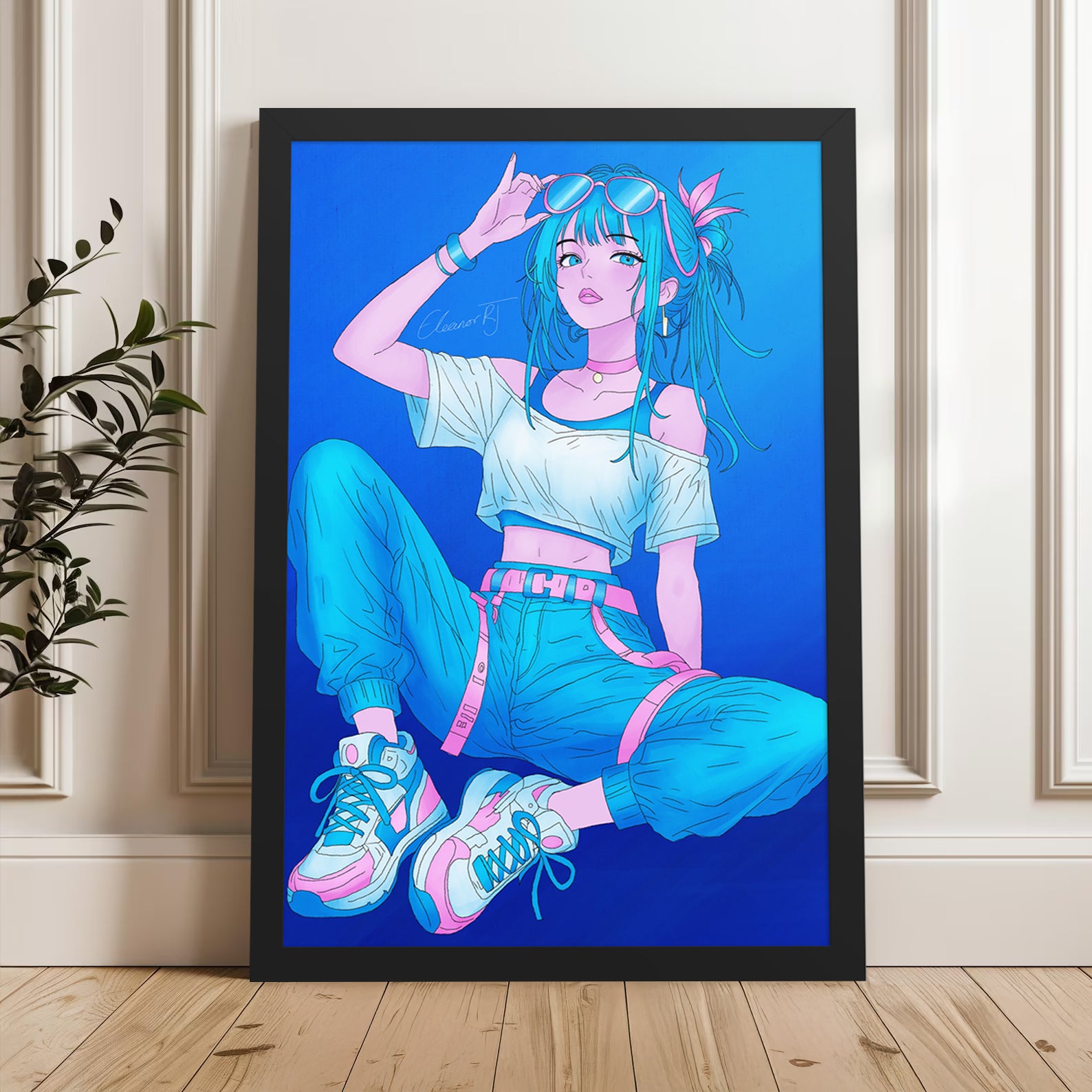 Anime Character Framed Art Prints | Manga Wall Art | Artwork A5-A1