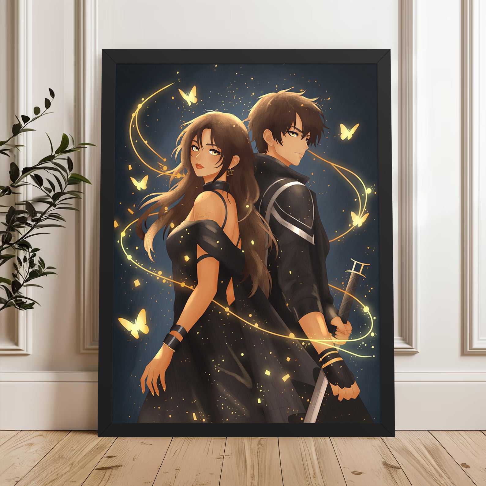 Anime Character Framed Art Prints | Manga Wall Art | Artwork A5-A1