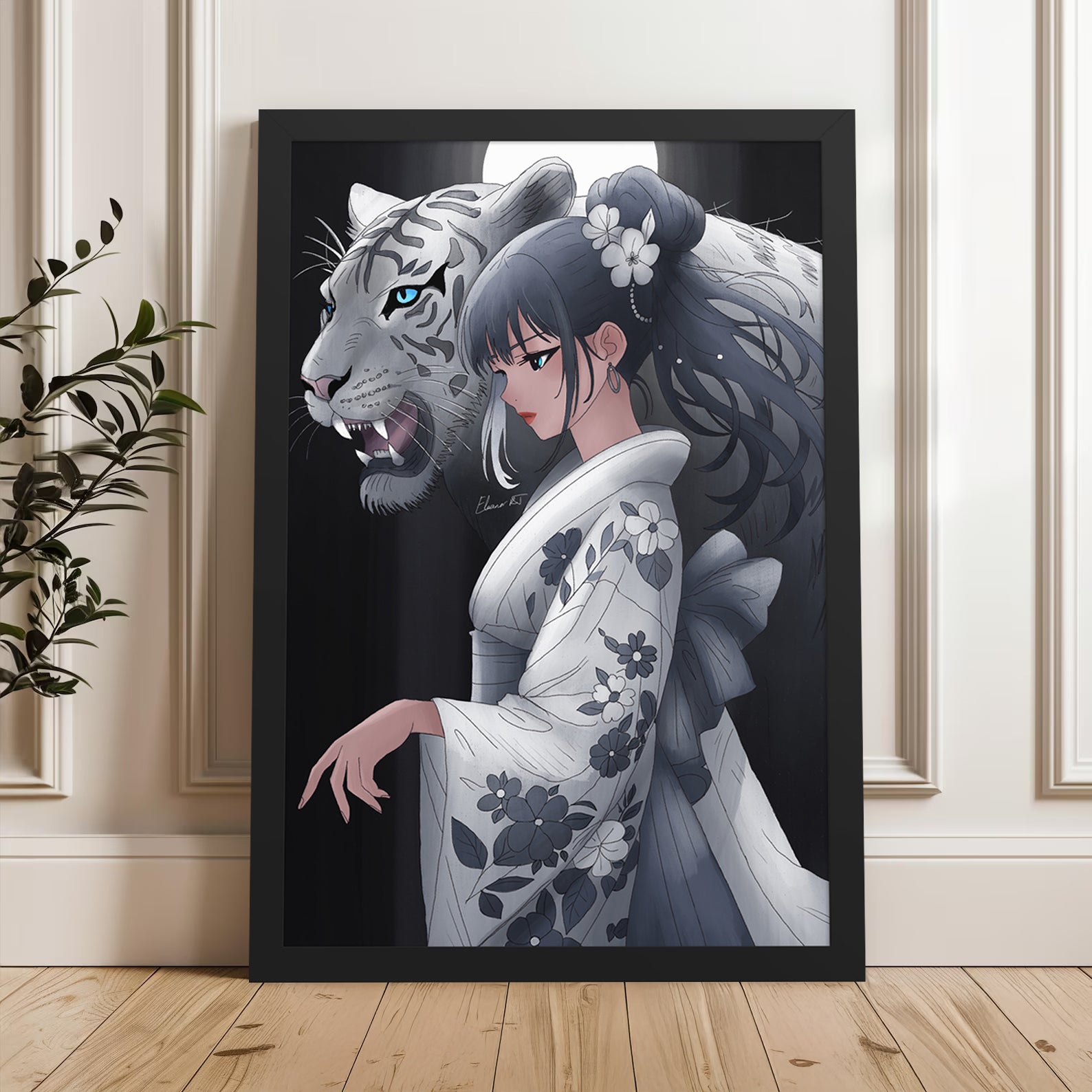 Anime Character Framed Art Prints | Manga Wall Art | Artwork A5-A1