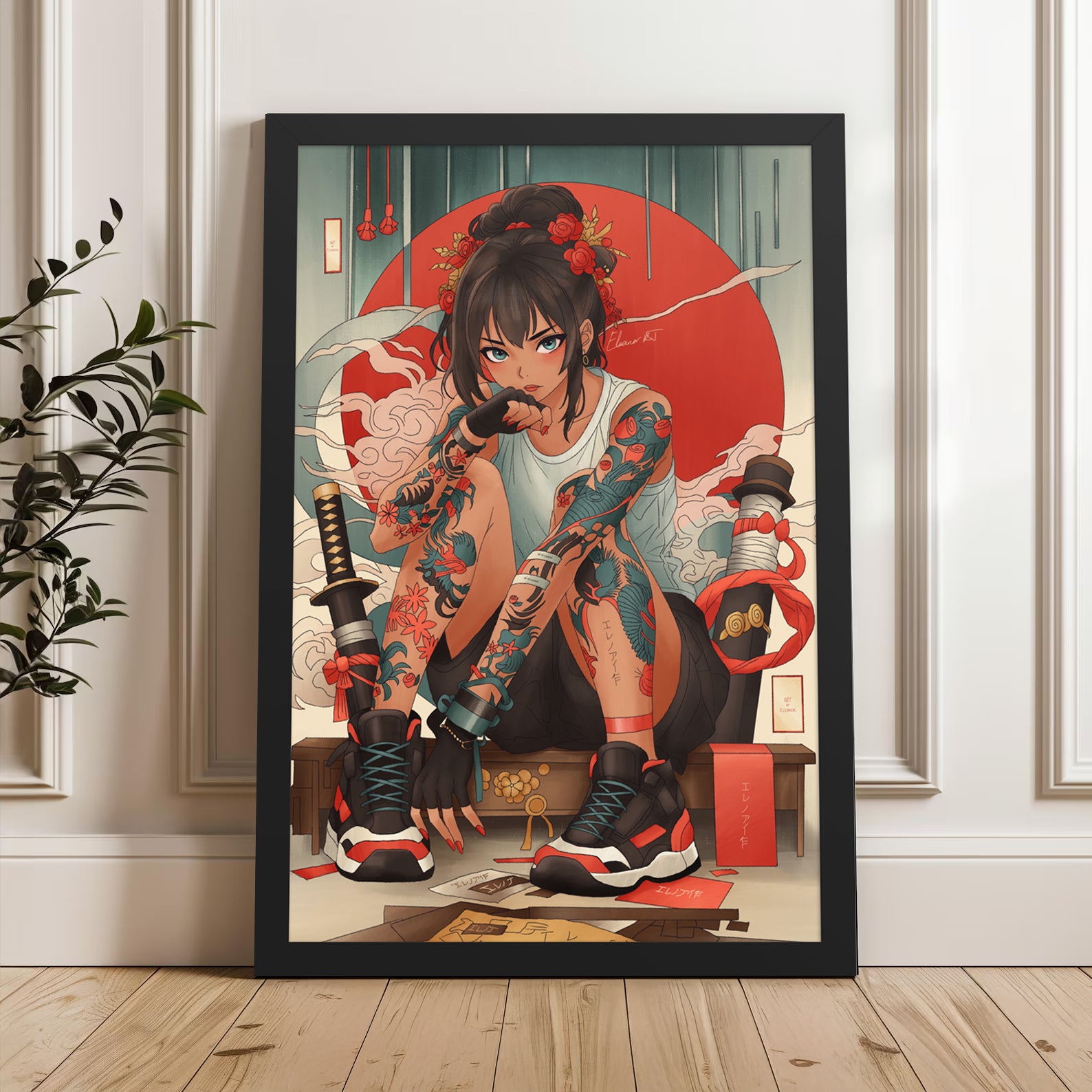 Anime Character Framed Art Prints | Manga Wall Art | Artwork A5-A1