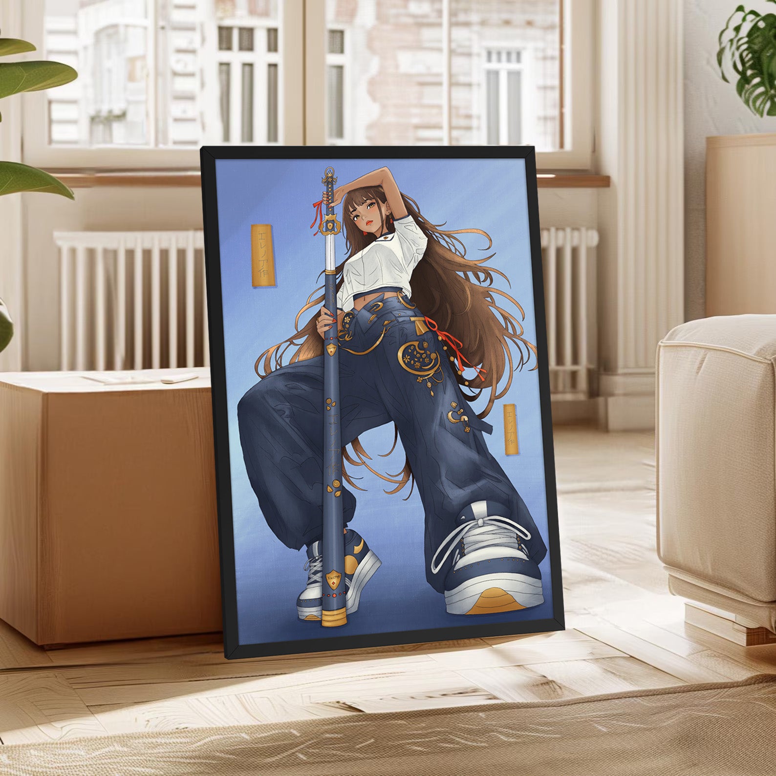 Framed Anime Character Print | Manga Wall Art