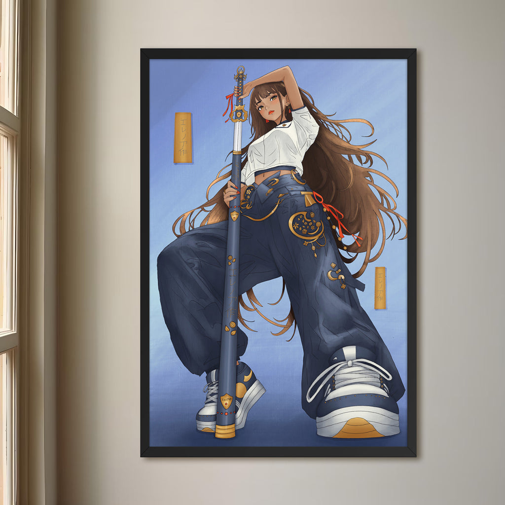 Framed Anime Character Print | Manga Wall Art