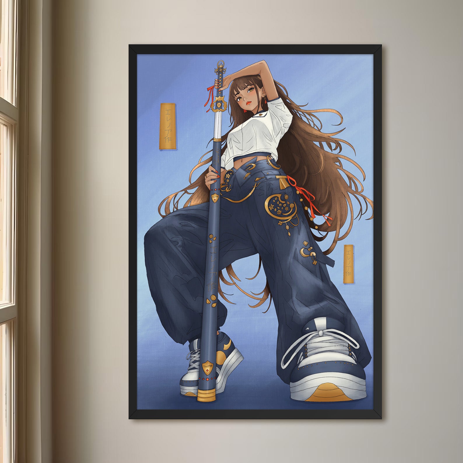 Framed Anime Character Print | Manga Wall Art