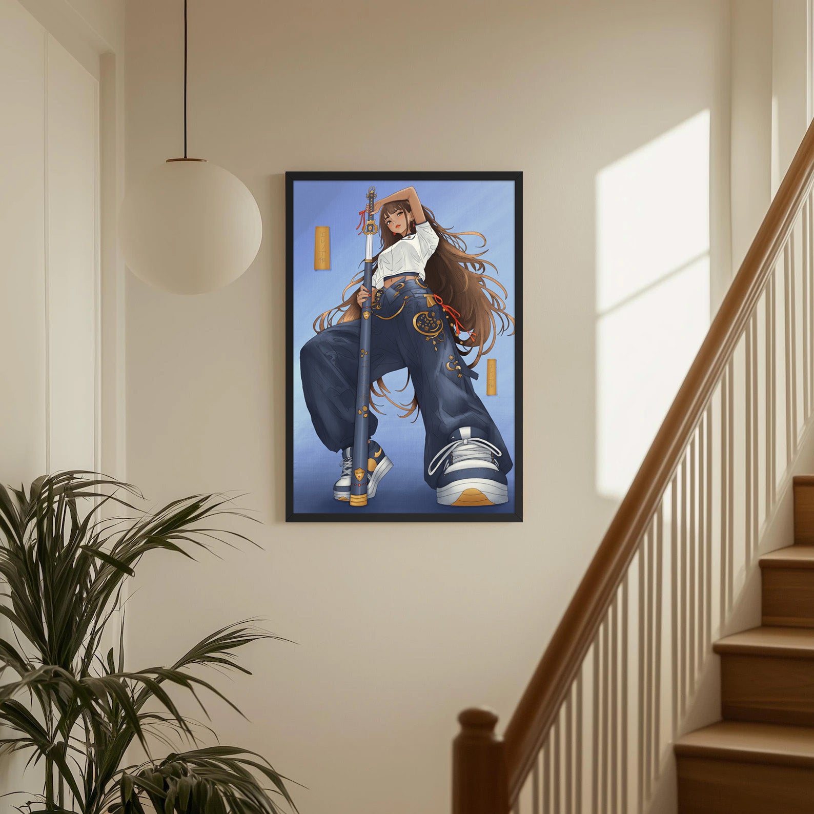 Framed Anime Character Print | Manga Wall Art