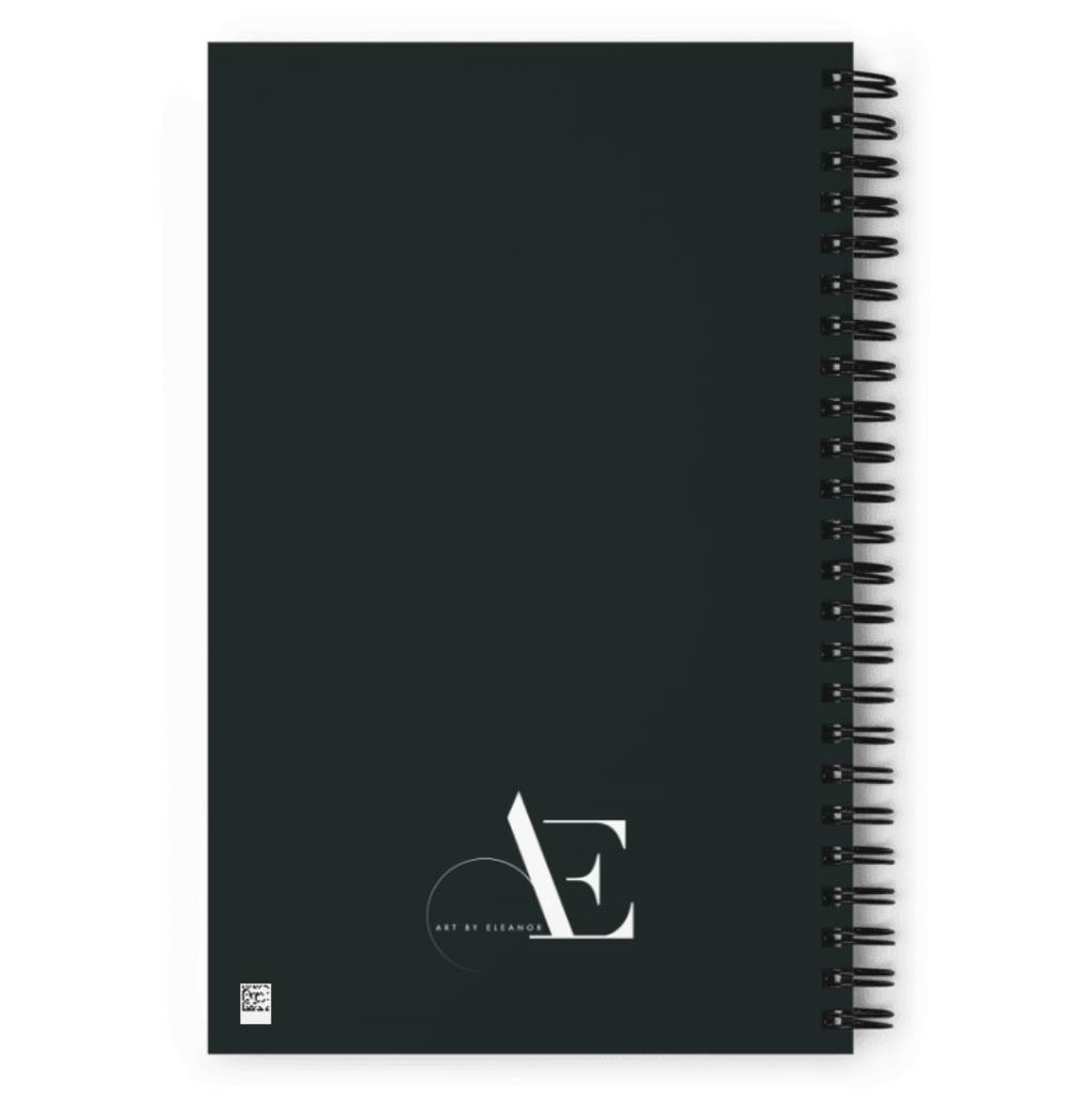 Manga Art Journal | Hand Illustrated Spiral Notebook | Virgo Zodiac Art