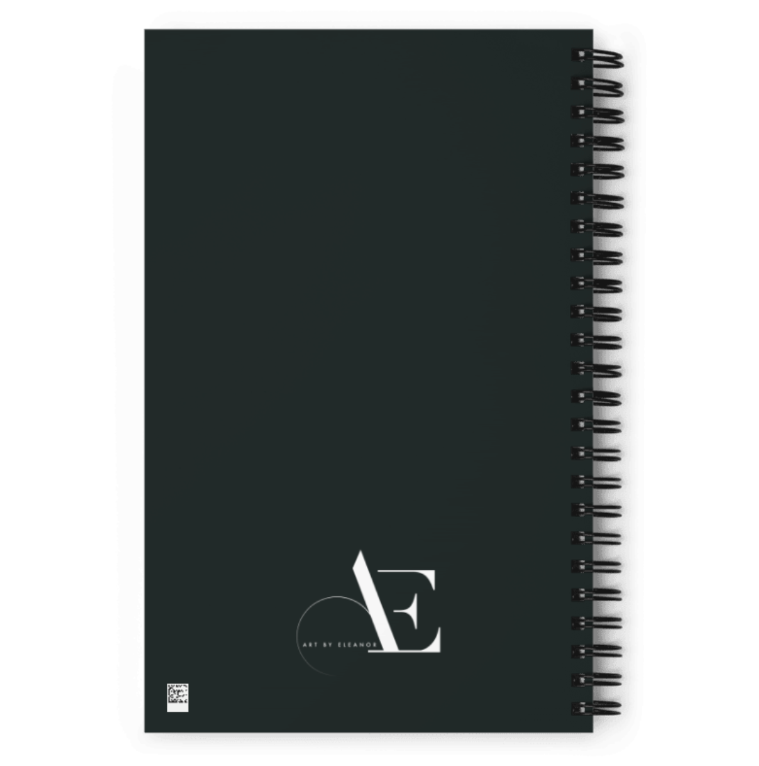 Manga Art Journal | Hand Illustrated Spiral Notebook | Virgo Zodiac Art