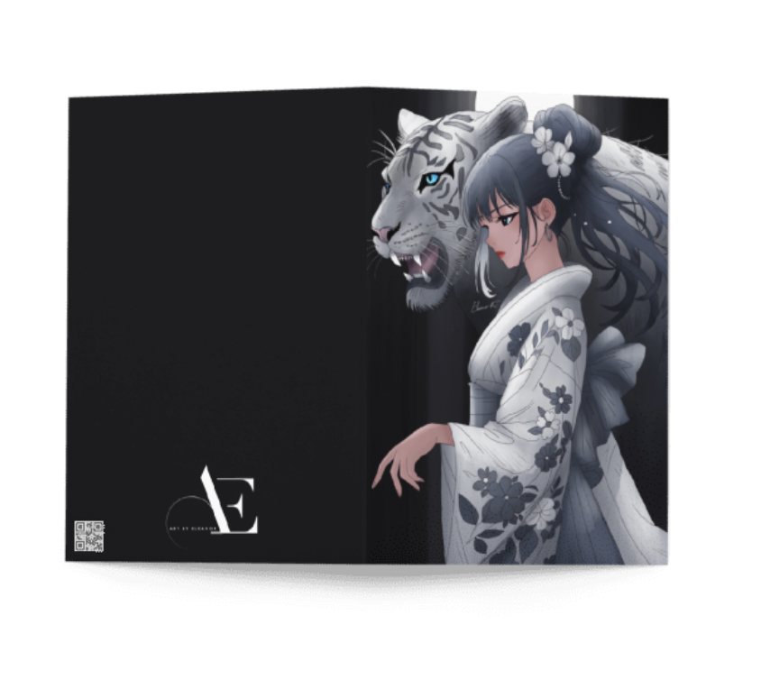 Illustrated Manga Zodiac Greeting Cards | Anime Art Portraits | Blank Inside