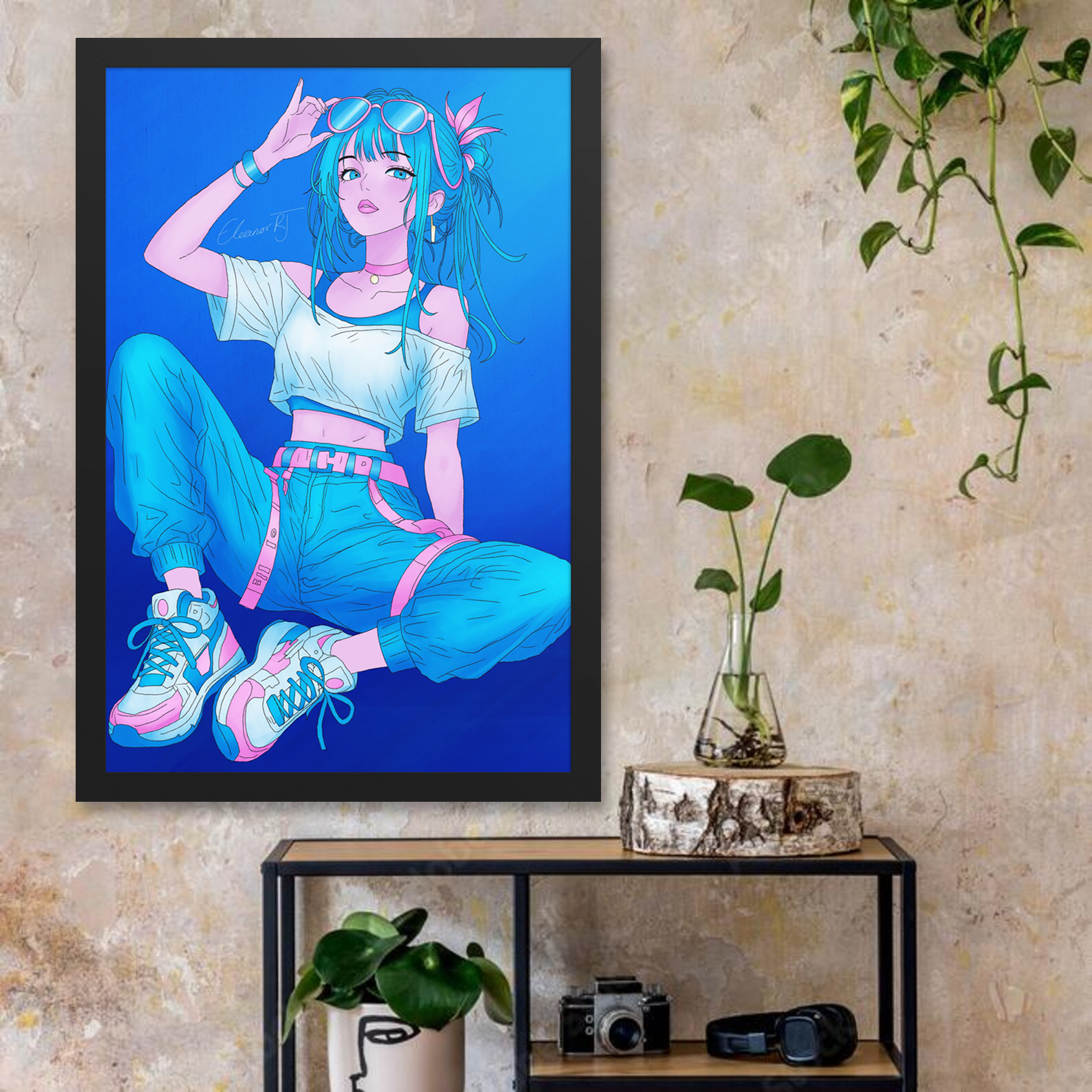 Framed Anime Character Print | Manga Wall Art