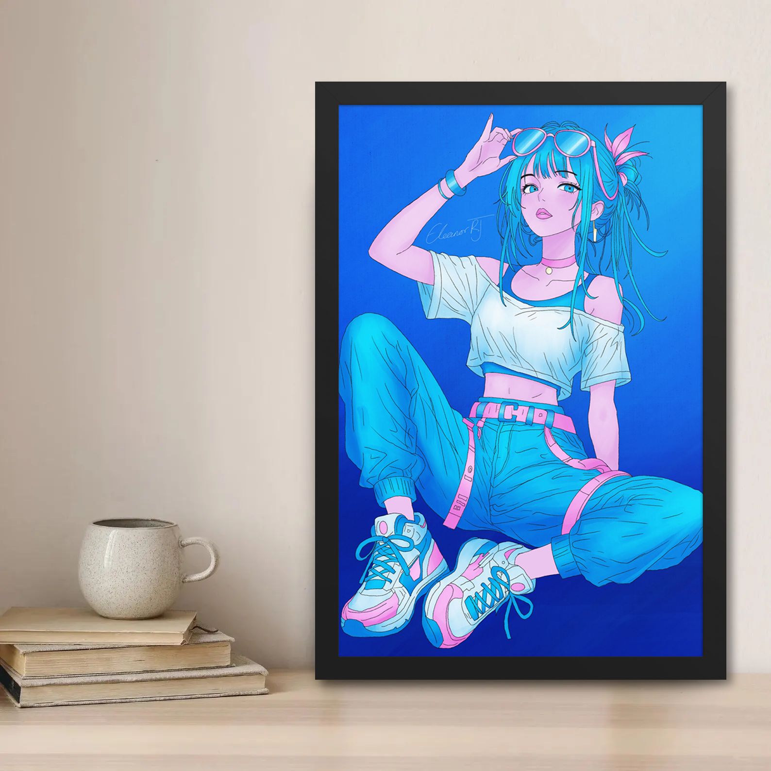 Framed Anime Character Print | Manga Wall Art