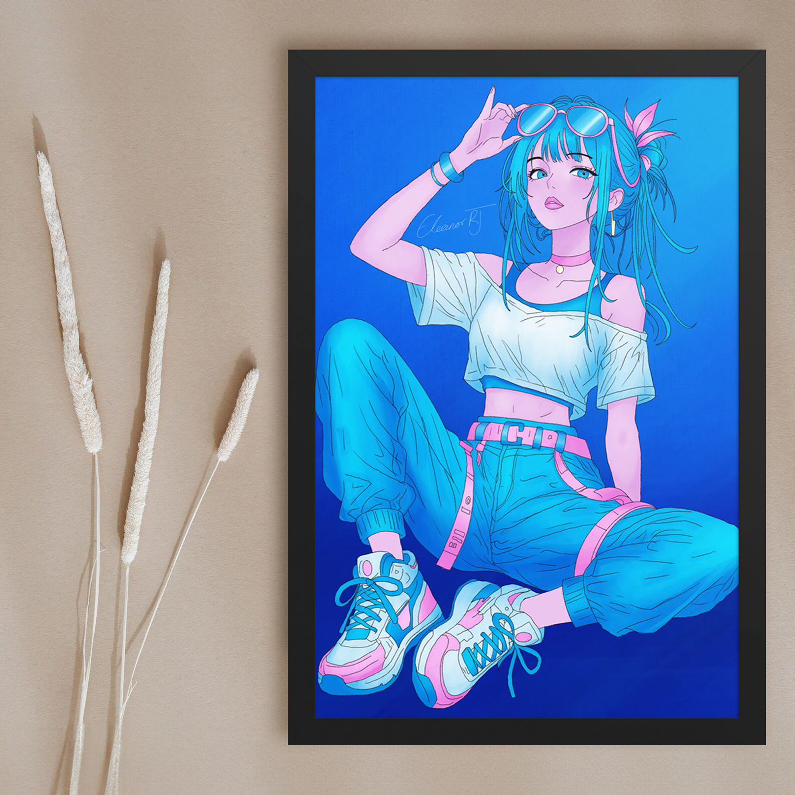 Framed Anime Character Print | Manga Wall Art
