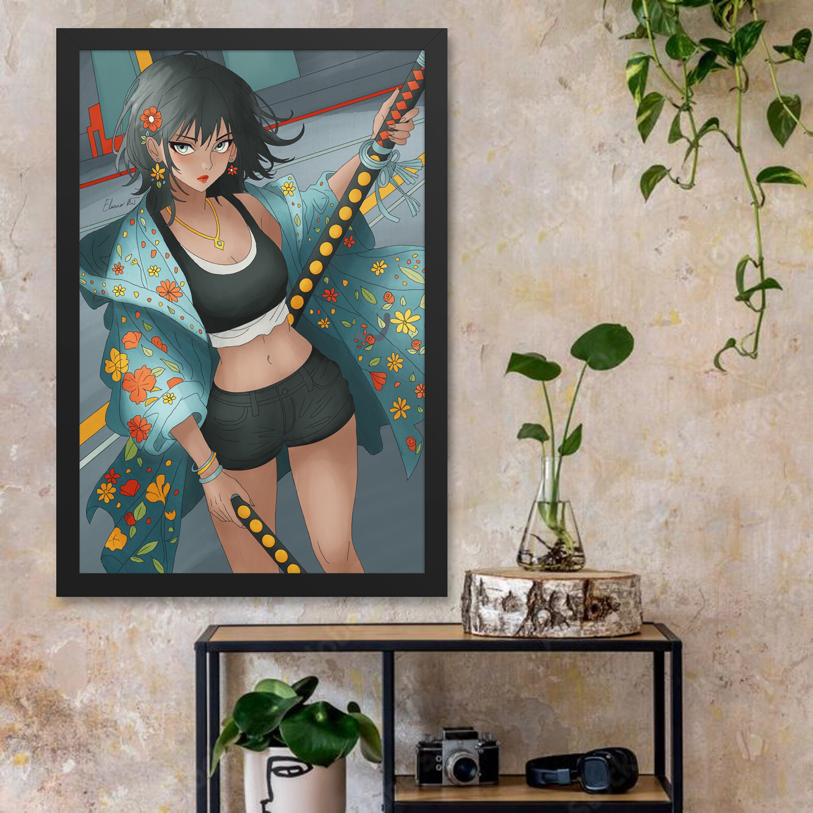Framed Anime Character Print | Manga Wall Art