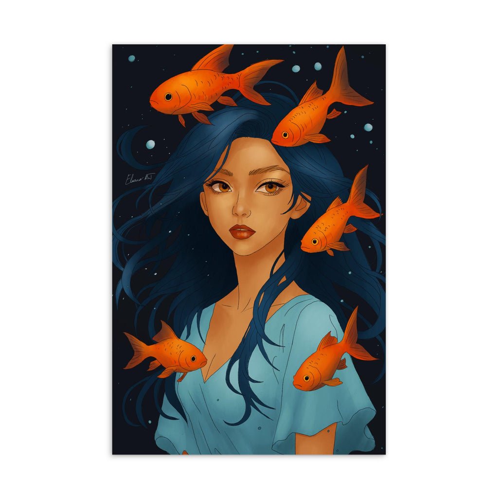 Illustrated Manga Zodiac Postcards | Anime Art Portraits | Blank Inside