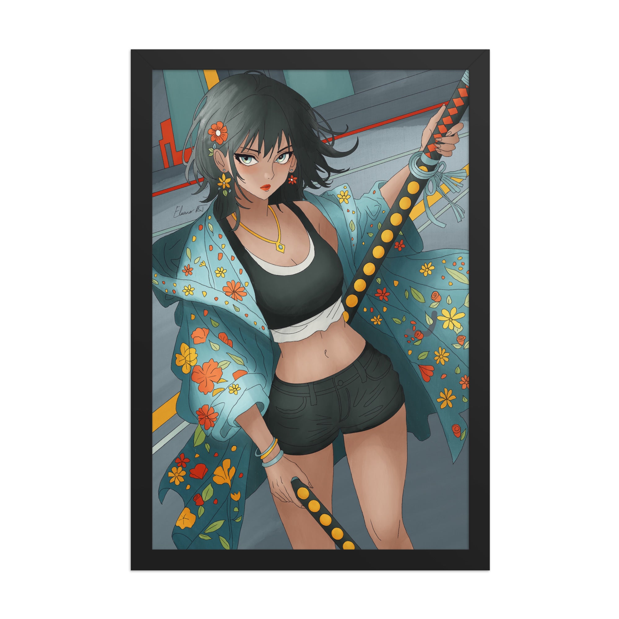 Framed Anime Character Print | Manga Wall Art