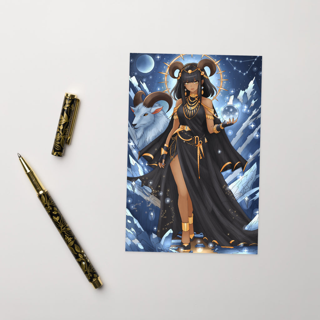Illustrated Manga Greeting Cards | Anime Art Portraits | Blank Inside