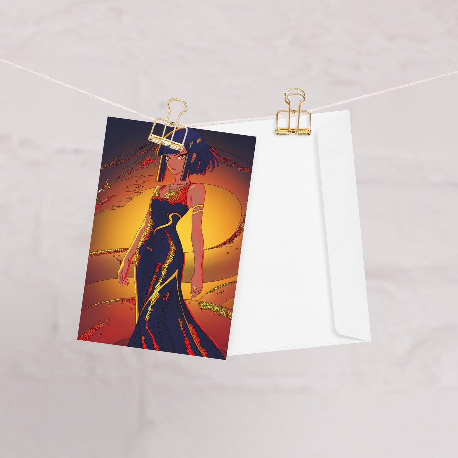 Illustrated Manga Zodiac Greeting Cards | Anime Art Portraits | Blank Inside