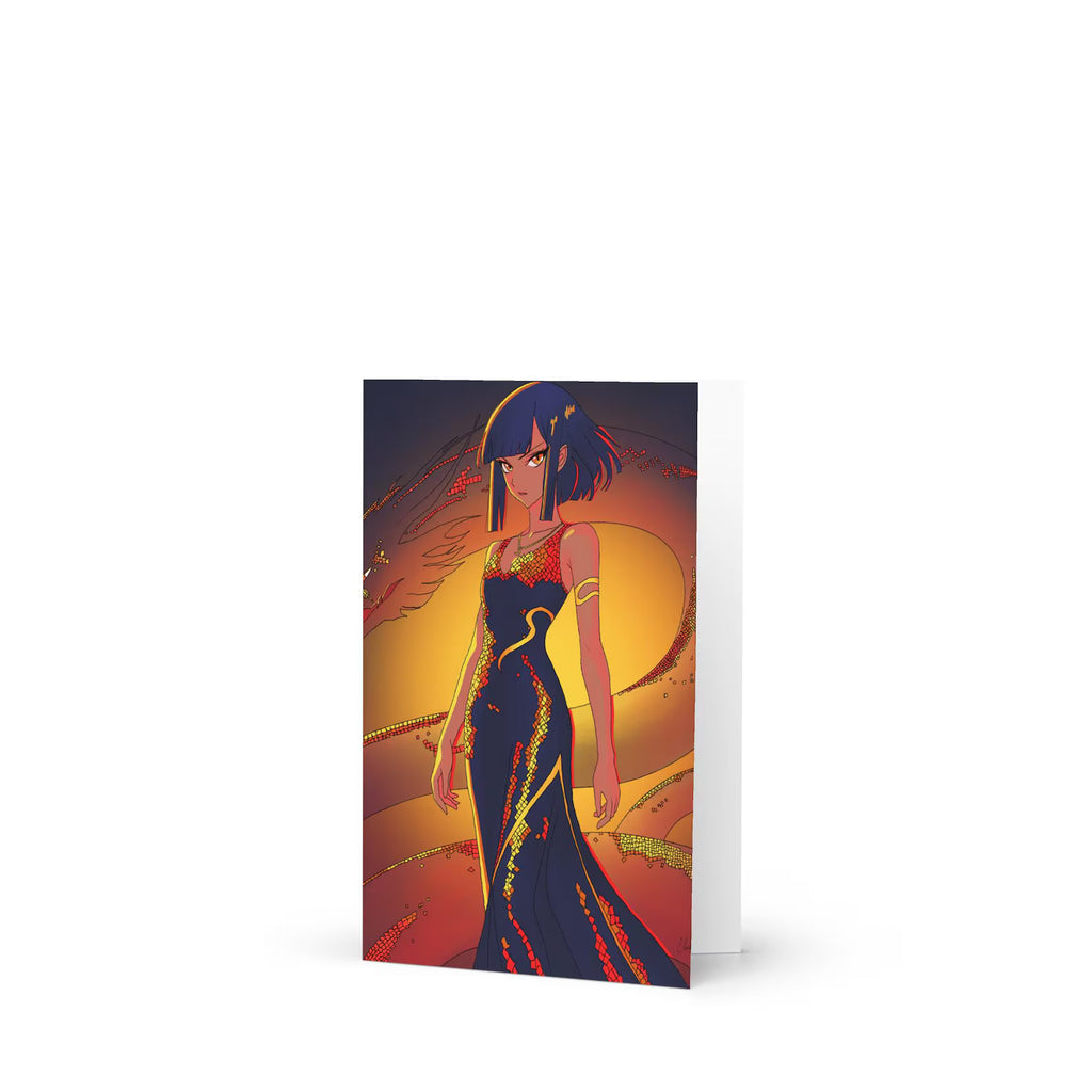 Illustrated Manga Zodiac Greeting Cards | Anime Art Portraits | Blank Inside