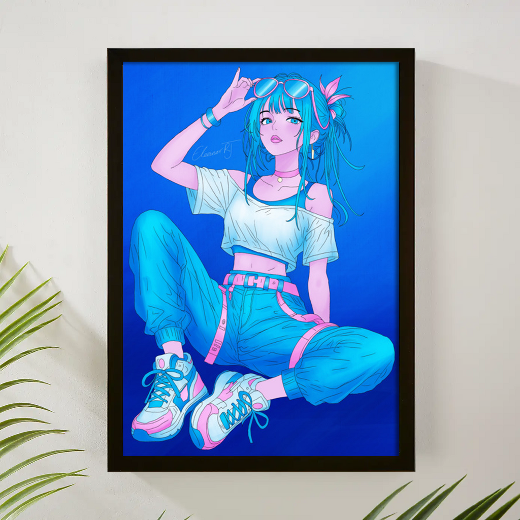 Anime Character Framed Art Prints | Manga Wall Art | Artwork A5-A1