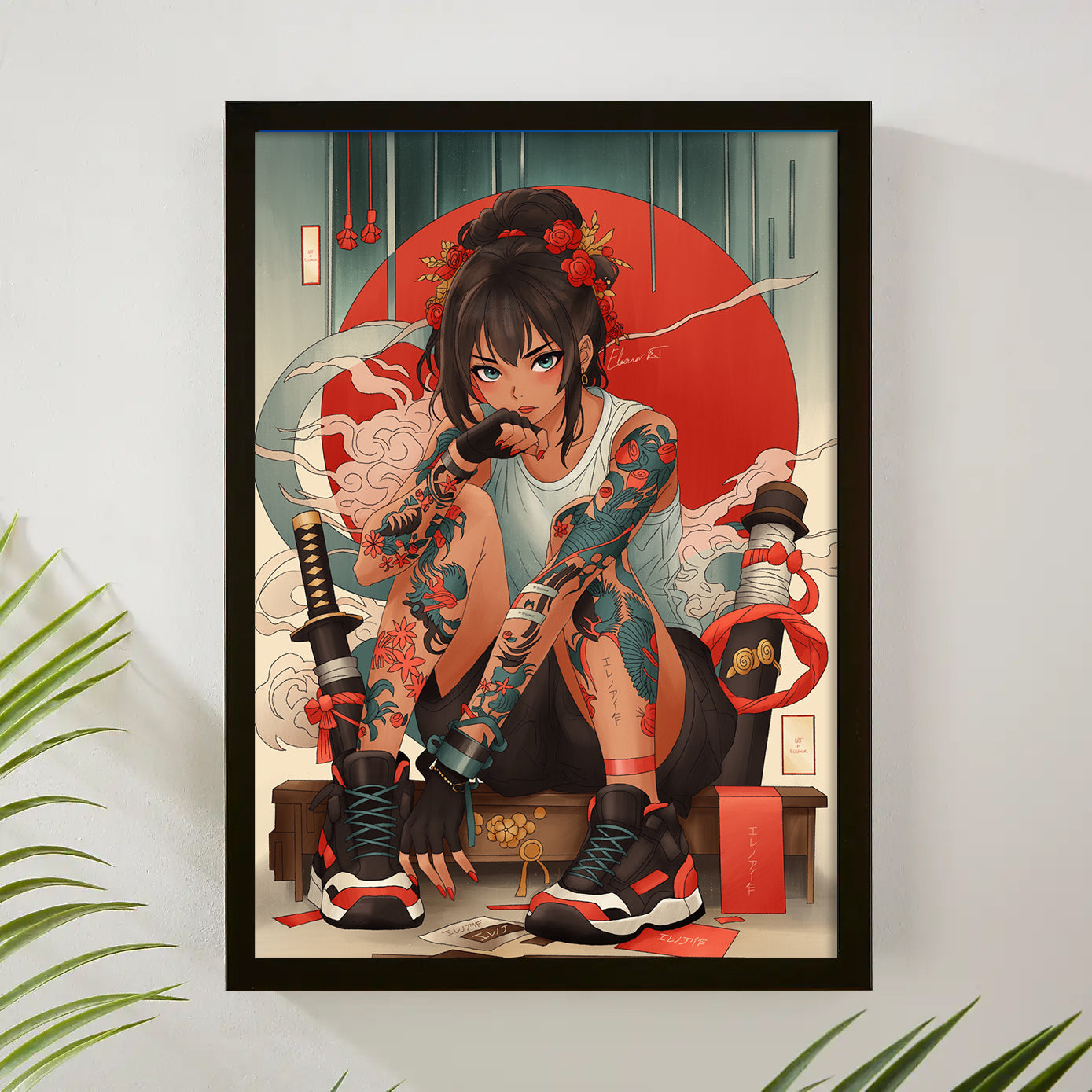 Anime Character Framed Art Prints | Manga Wall Art | Artwork A5-A1