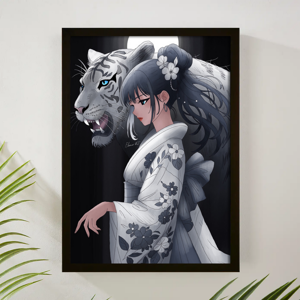 Anime Character Framed Art Prints | Manga Wall Art | Artwork A5-A1
