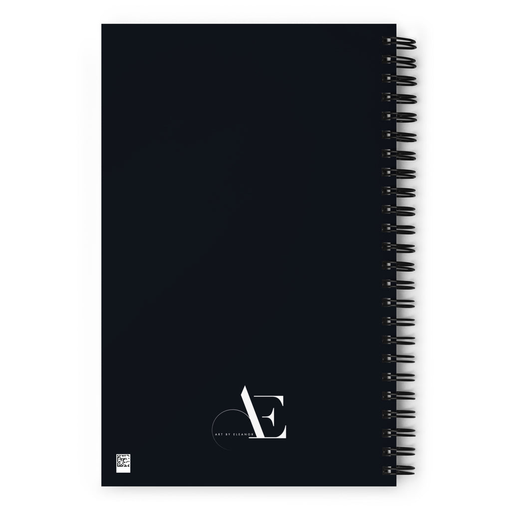 Manga Art Journal | Hand Illustrated Spiral Notebook | Pisces Zodiac Art