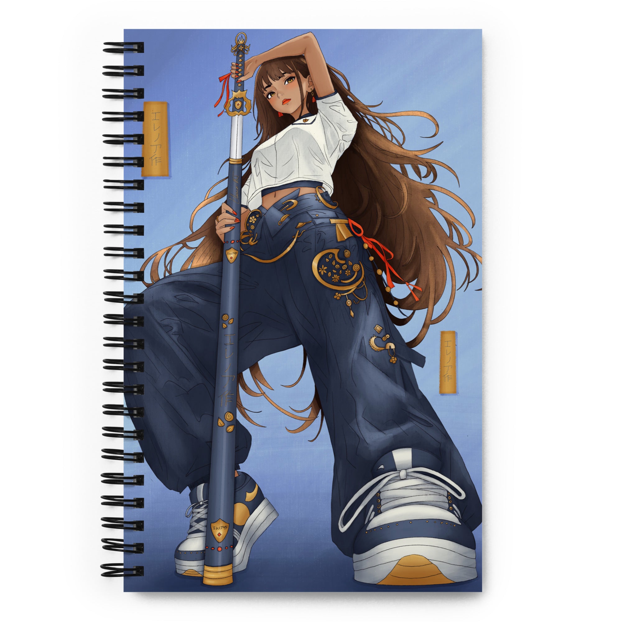 Manga Character Notebook | Hand Illustrated Journal | Anime Character Art