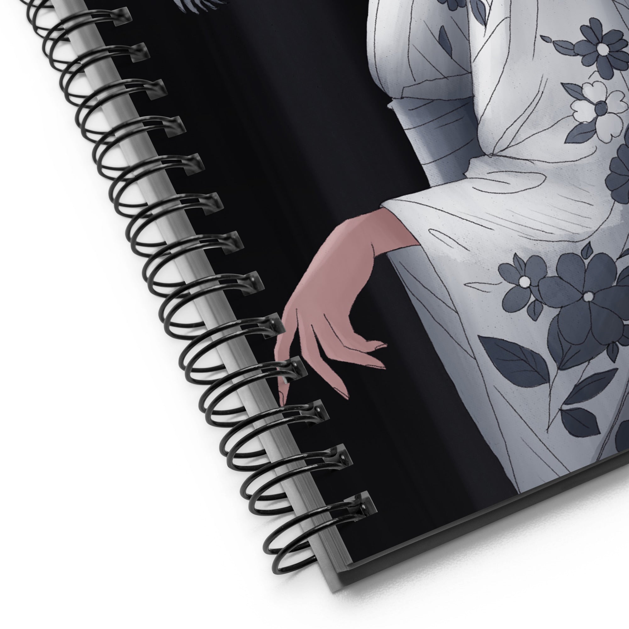 Winter Tiger Manga Art Journal | Hand Illustrated Spiral Notebook | Year of the Tiger Zodiac Art