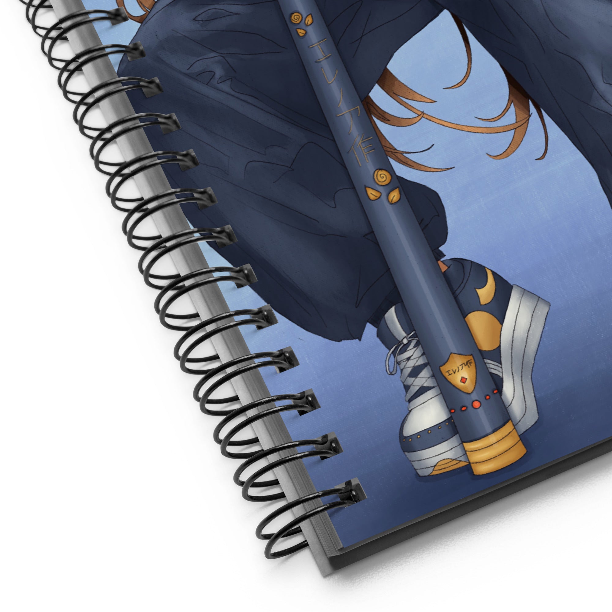 Manga Character Notebook | Hand Illustrated Journal | Anime Character Art