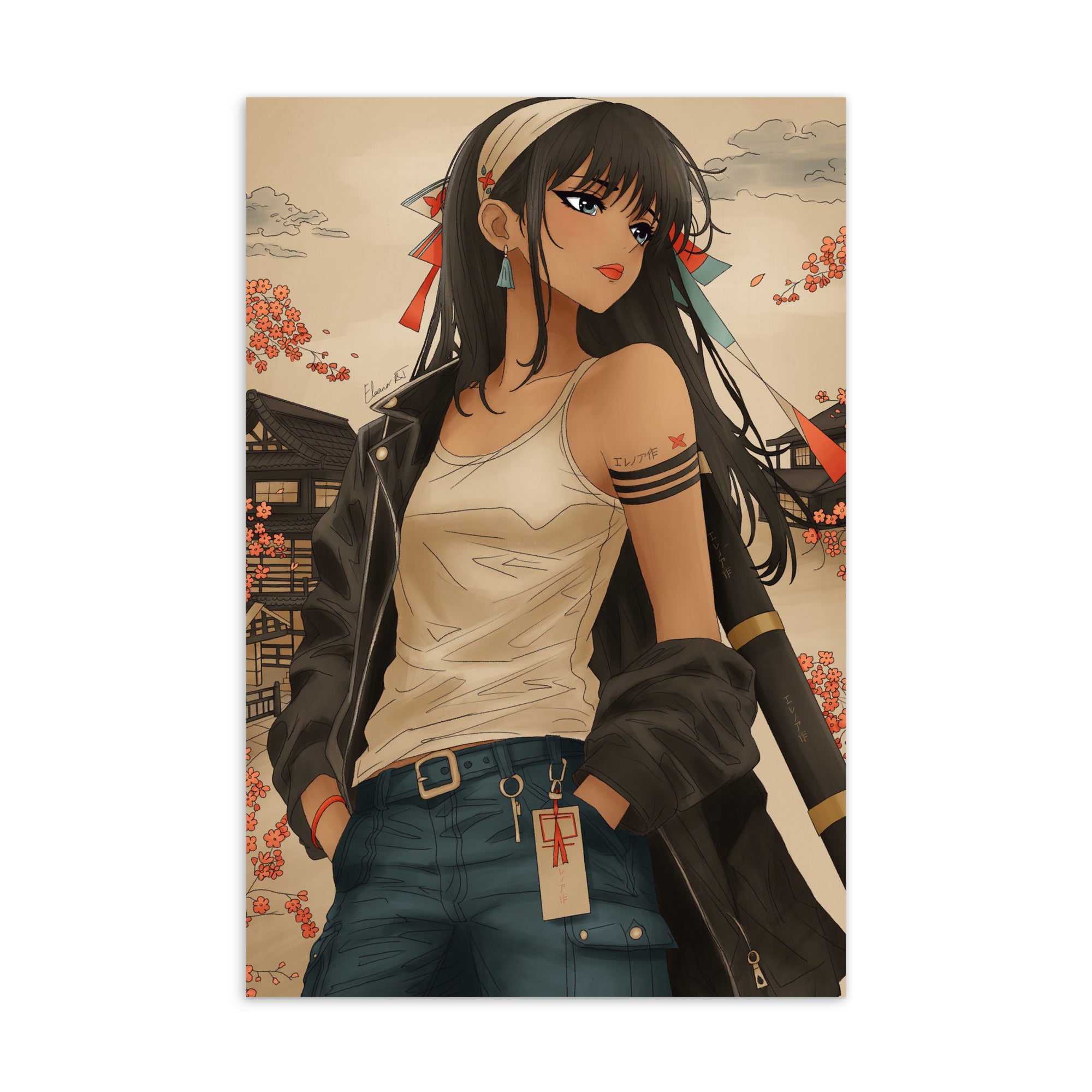 Illustrated Manga Character Postcards | Anime Art Portraits | Blank Inside