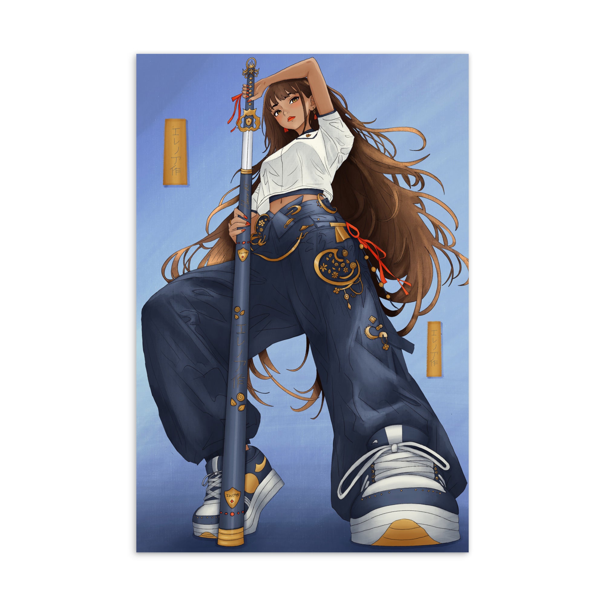 Illustrated Manga Character Postcards | Anime Art Portraits | Blank Inside