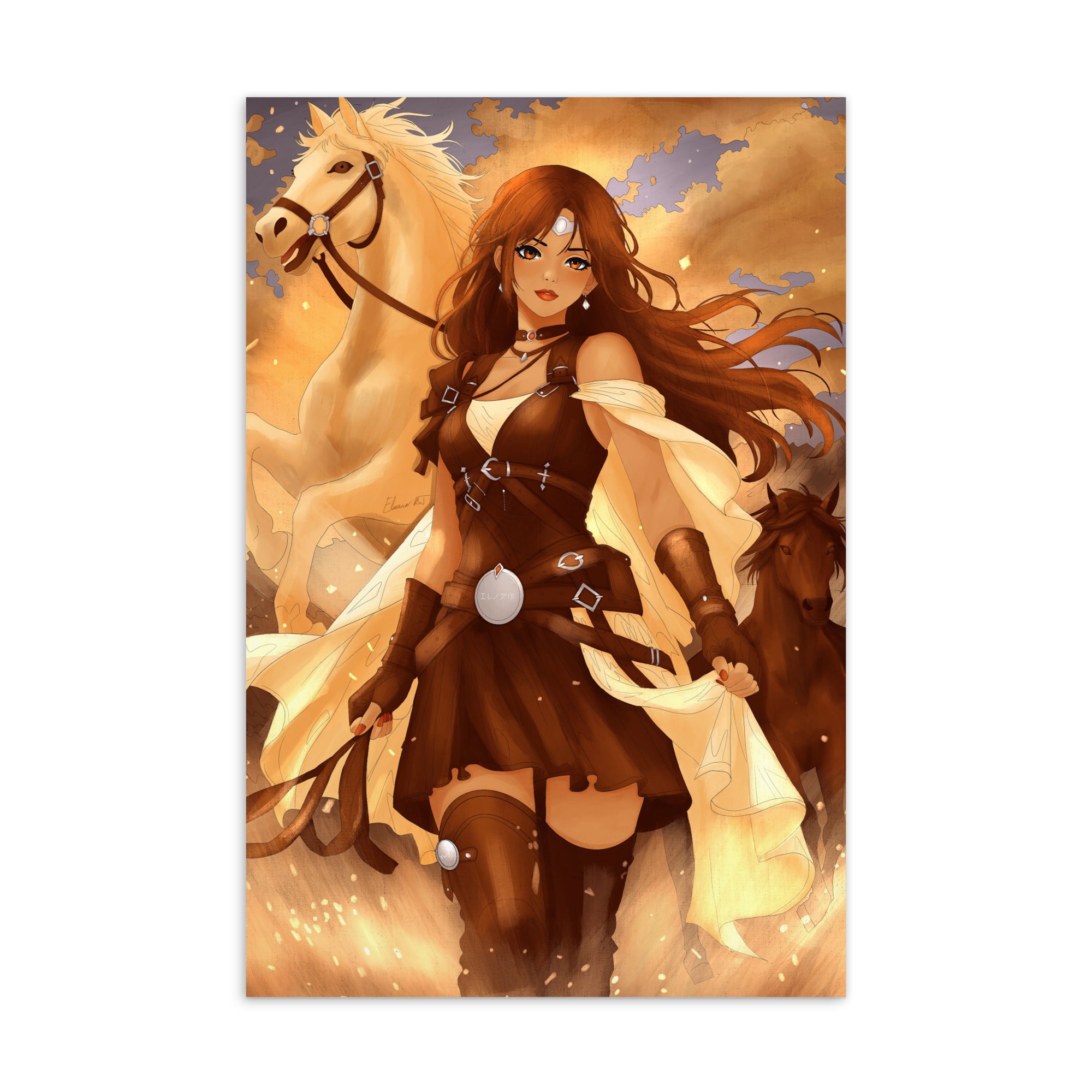 Illustrated Manga Character Postcards | Anime Art Portraits | Blank Inside